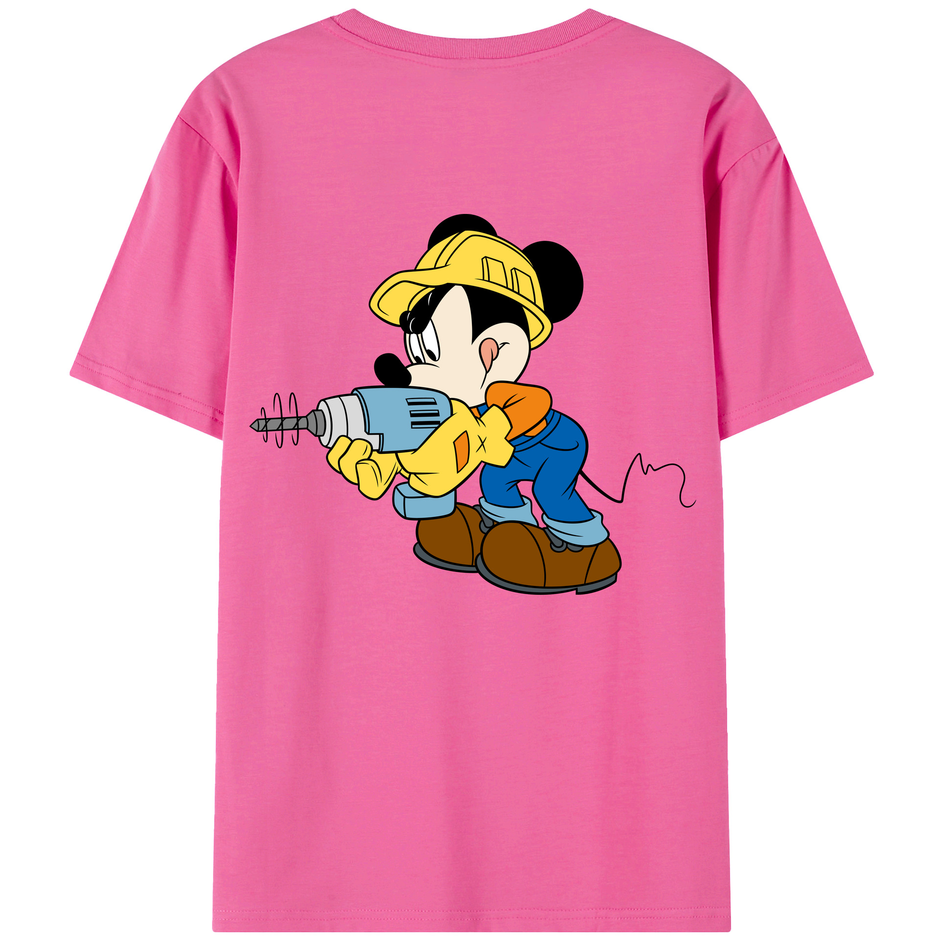 （画像用） ミッキーマウス Mickey Mouse レディース半袖Tシャツ(バックプリント)